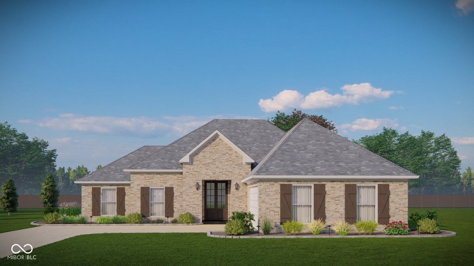 Front exterior at Lot 9 Chrystal Woods Drive, Kokomo, IN