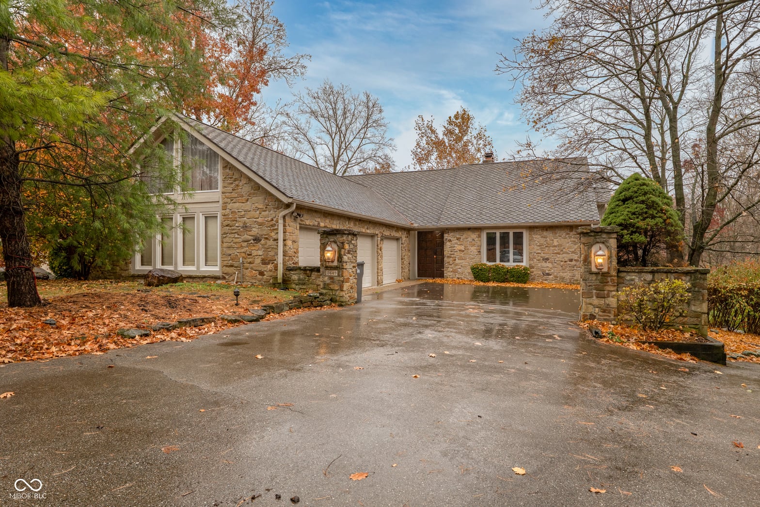 Front exterior at 8649 Bay Colony Drive, Indianapolis, IN
