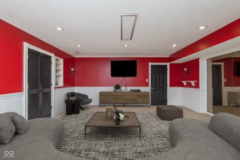 Living room at 8649 Bay Colony Drive, Indianapolis, IN