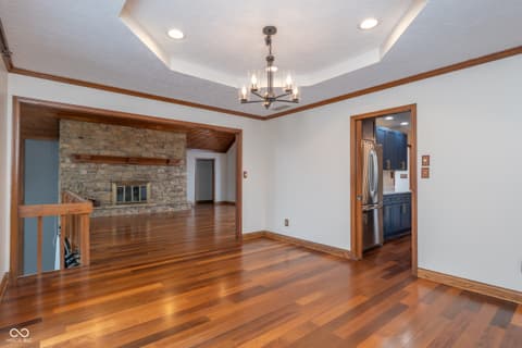 Living room at 8649 Bay Colony Drive, Indianapolis, IN
