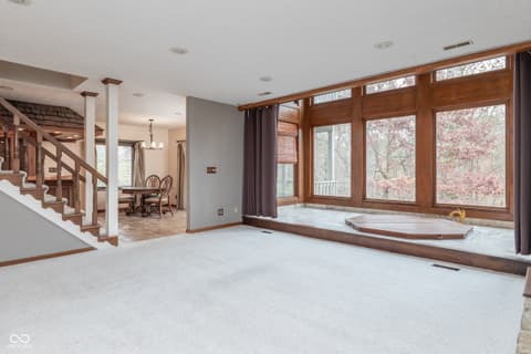 Family room at 8649 Bay Colony Drive, Indianapolis, IN