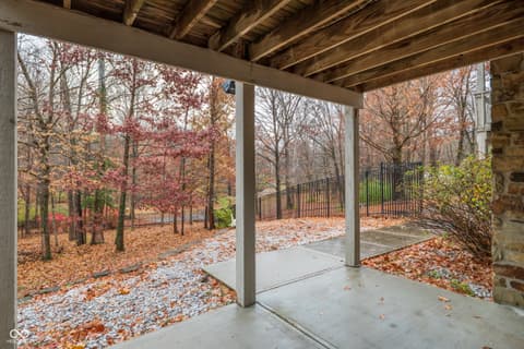 Outdoor living area at 8649 Bay Colony Drive, Indianapolis, IN