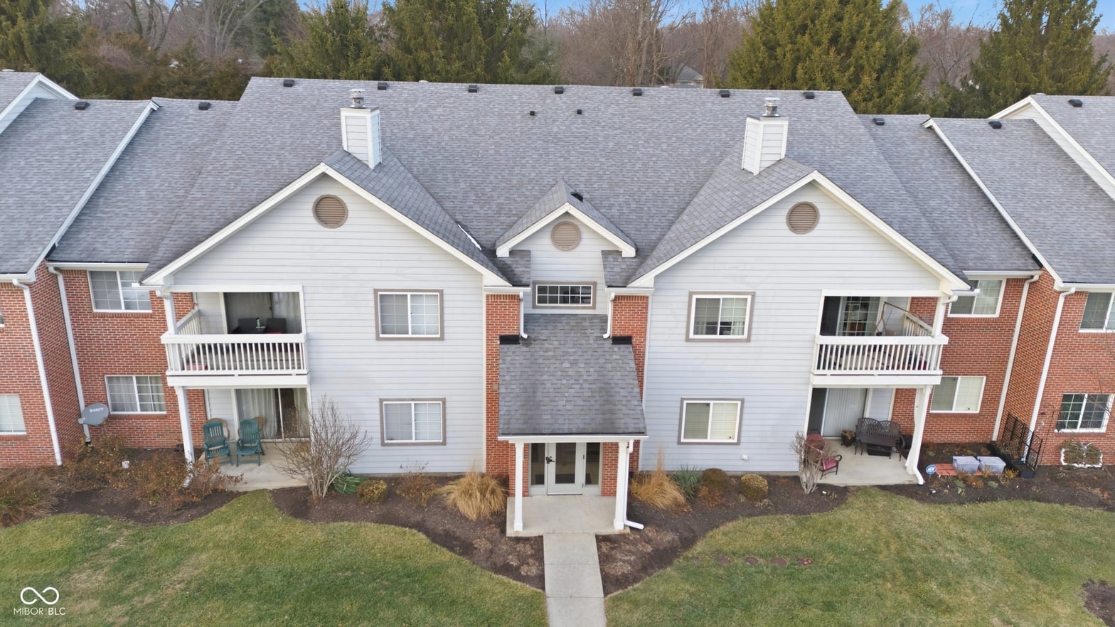 Aerial view at 8112 Glenwillow Lane, Indianapolis, IN