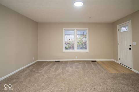 Living room at 601 S Ohio Street, Martinsville, IN