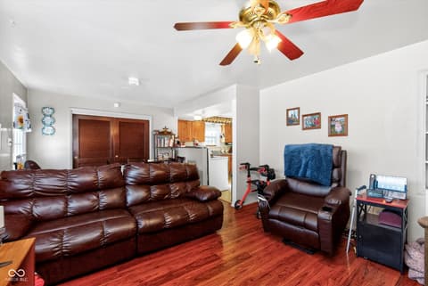 Family room at 6139 Norwaldo Avenue, Indianapolis, IN
