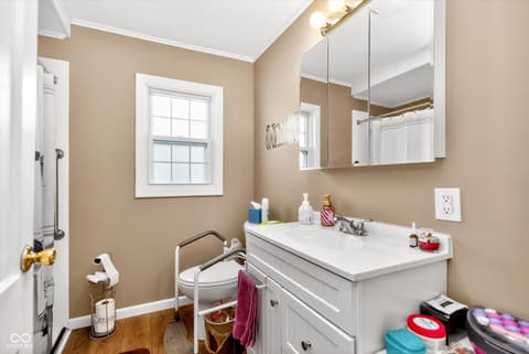 Bathroom at 6139 Norwaldo Avenue, Indianapolis, IN