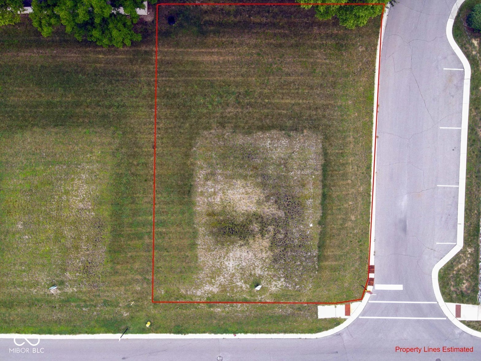 Aerial view at 134 W Franklin Street, Shelbyville, IN