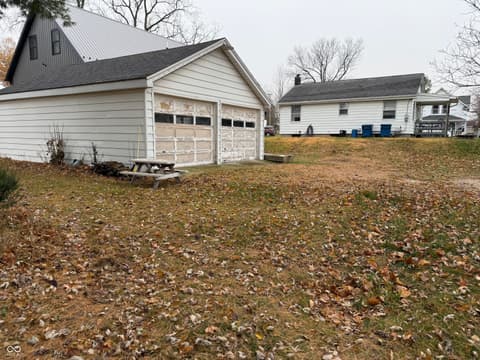 Backyard at 610 Obispo Street, Culver, IN
