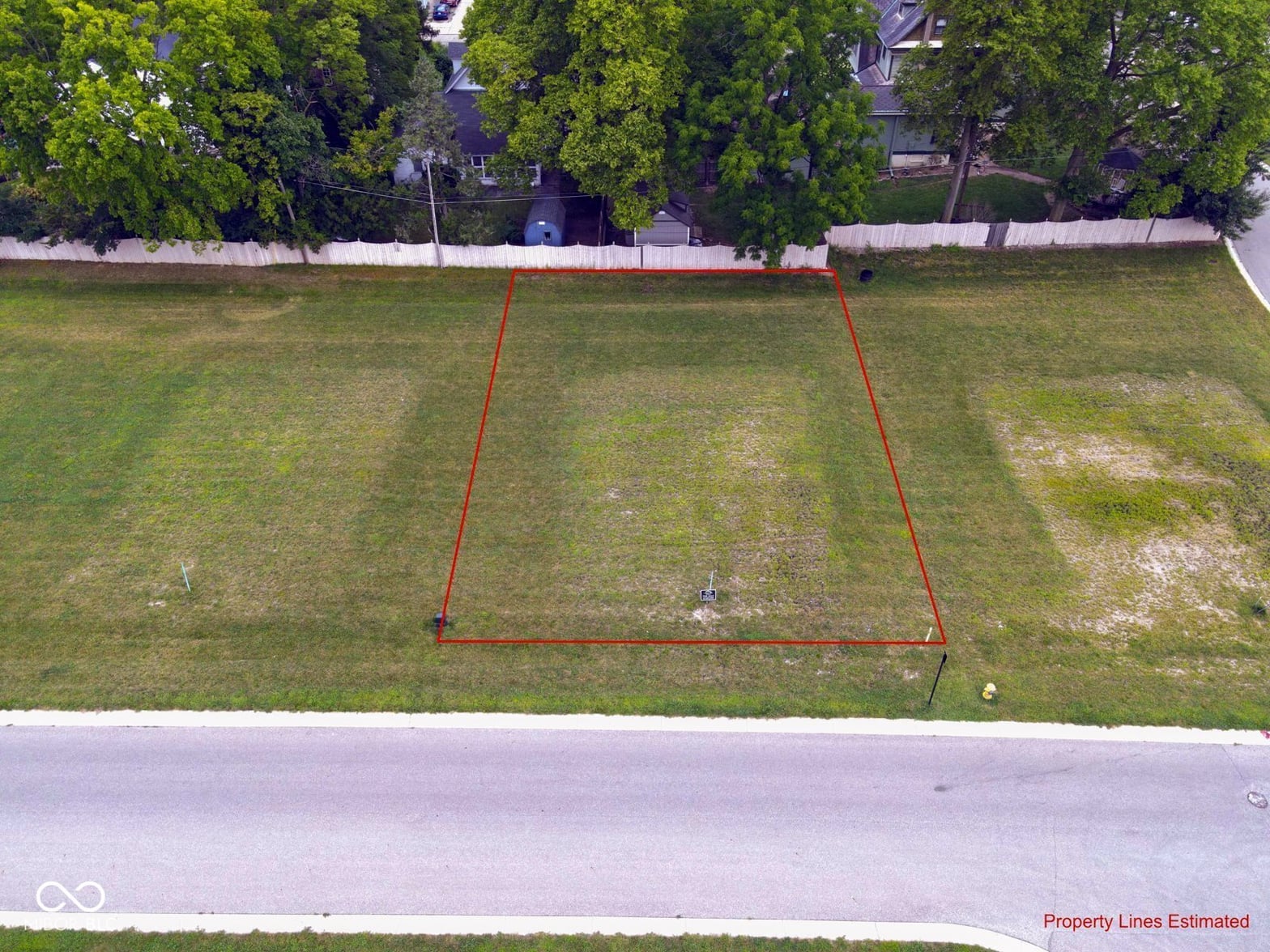 Aerial view at 142 W Franklin Street, Shelbyville, IN