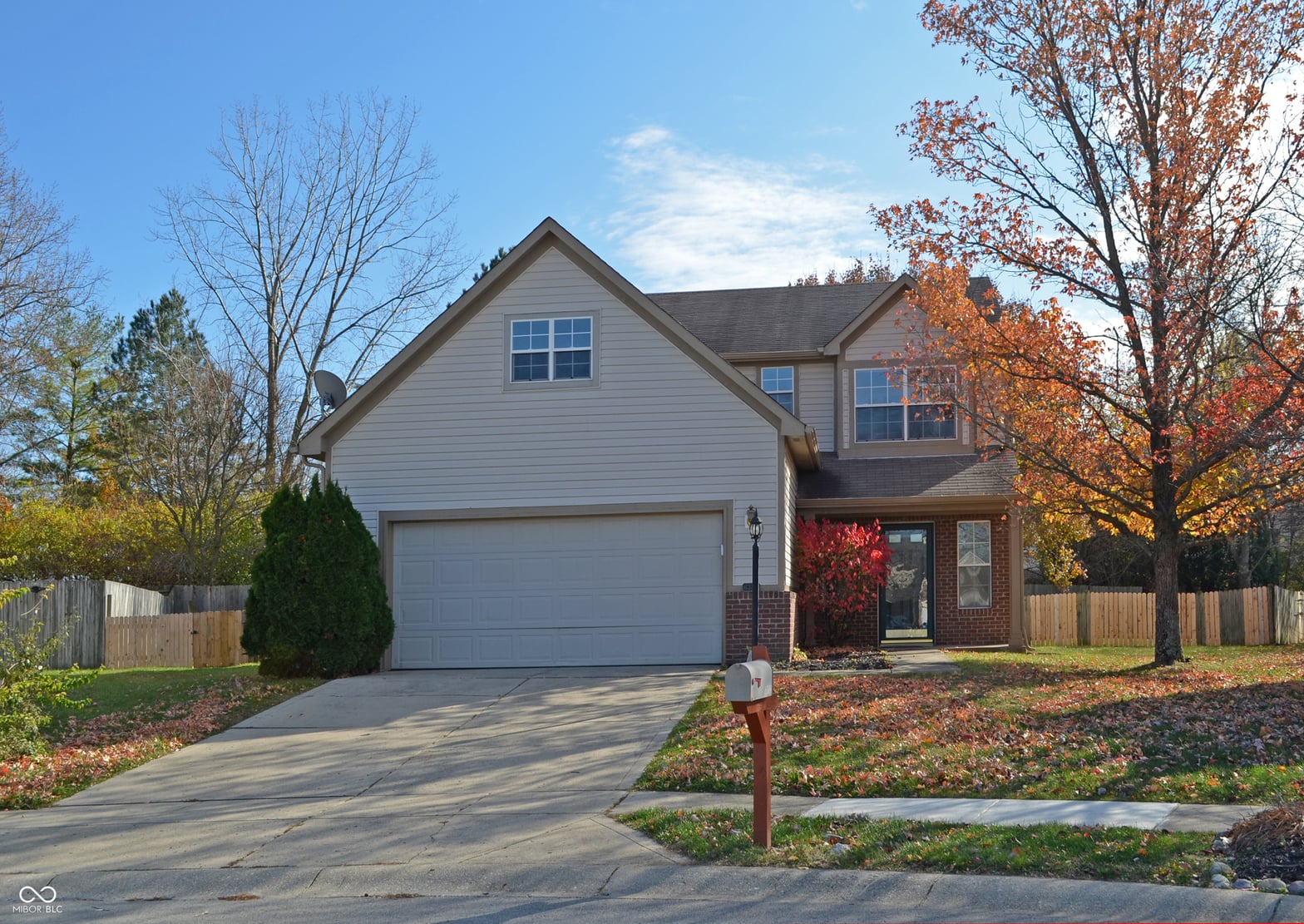 Front exterior at 6389 Hillview Circle, Fishers, IN