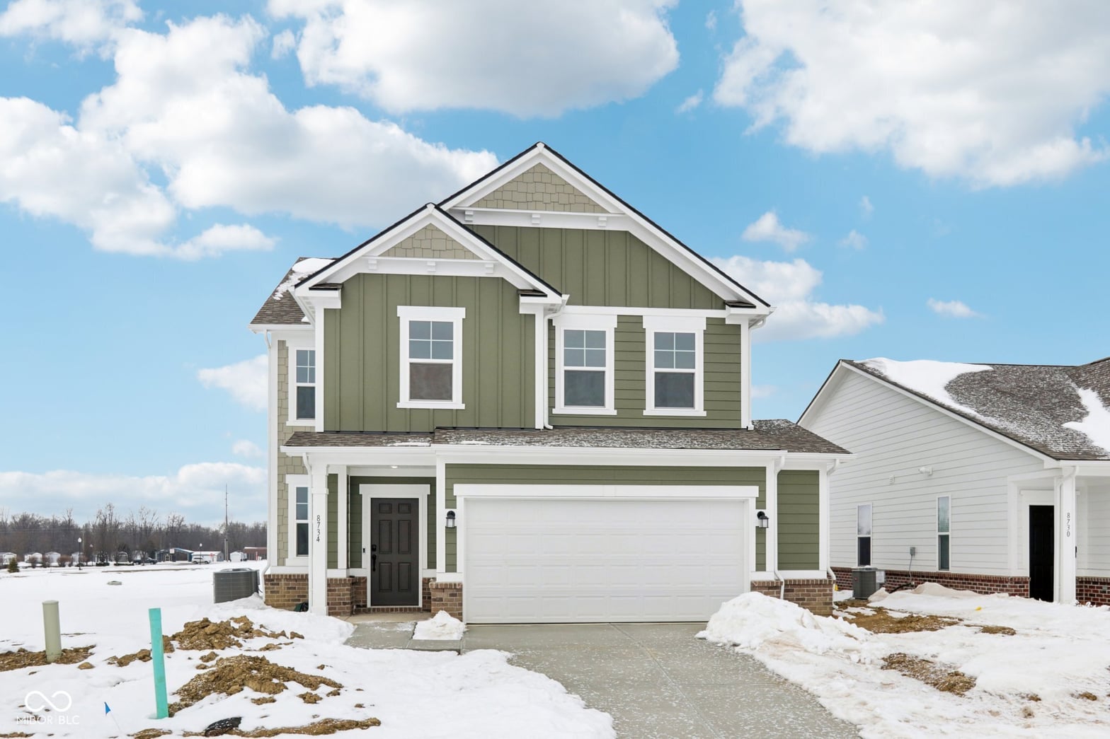 Front exterior at 8734 Hollander Drive, Camby, IN