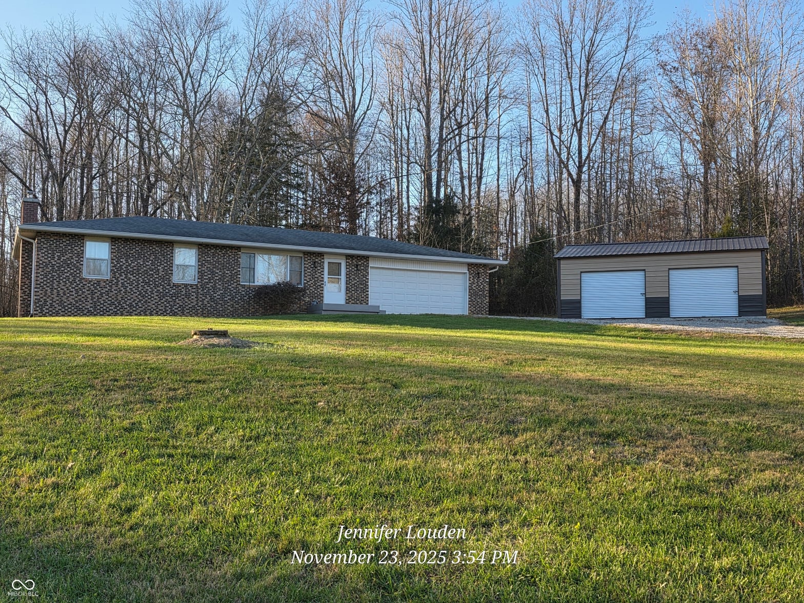 Front exterior at 9815 N County Road 100 E, Westport, IN