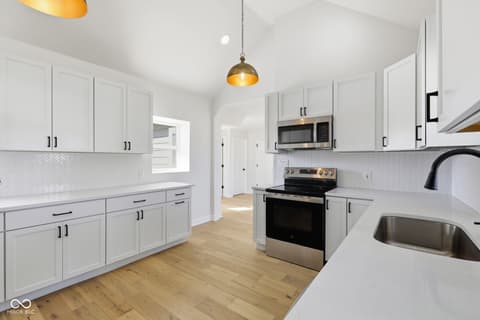 Kitchen at 4991 E Main Street, Carmel, IN — Bright, modern kitchen with premium finishes and open flow.