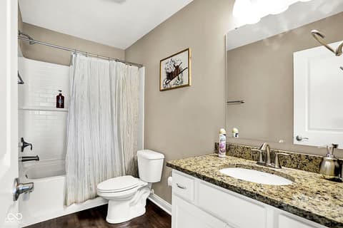 Bathroom at 4946 HARRIS PL N, Greenwood, IN
