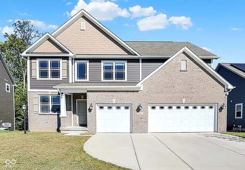 Front exterior at 4946 HARRIS PL N, Greenwood, IN