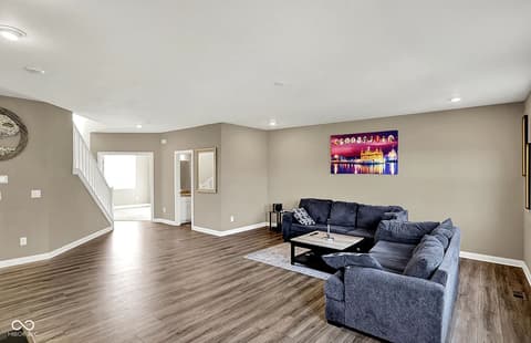 Living room at 4946 HARRIS PL N, Greenwood, IN