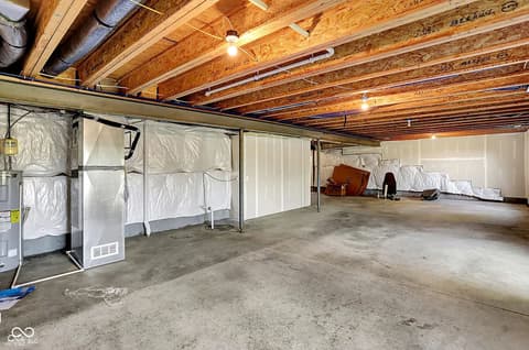 Basement at 4946 HARRIS PL N, Greenwood, IN