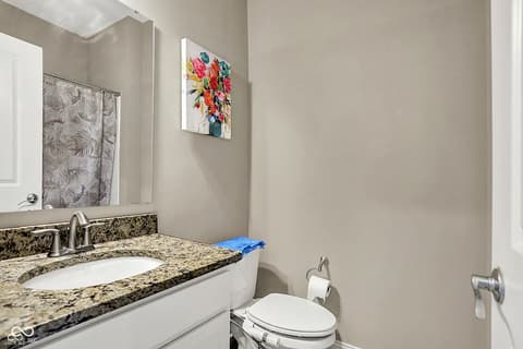 Bathroom at 4946 HARRIS PL N, Greenwood, IN