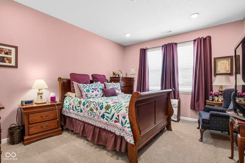 Primary bedroom at 3809 S Woodfield Drive, New Palestine, IN
