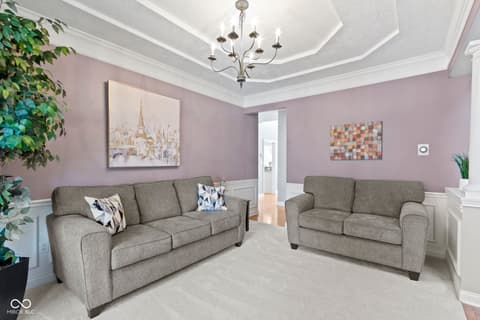 Living room at 14825 Latitude Way, Fishers, IN