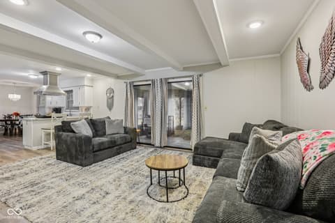 Living room at 1641 Hillcrest Avenue, Anderson, IN