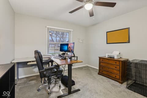 Home office at 1641 Hillcrest Avenue, Anderson, IN
