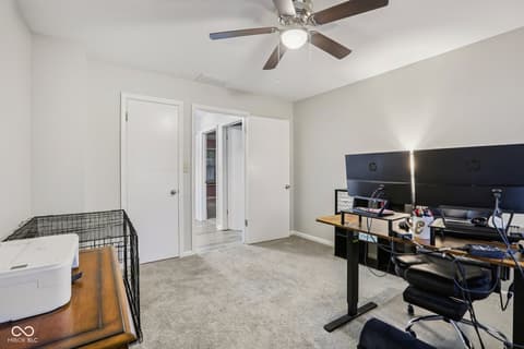 Home office at 1641 Hillcrest Avenue, Anderson, IN