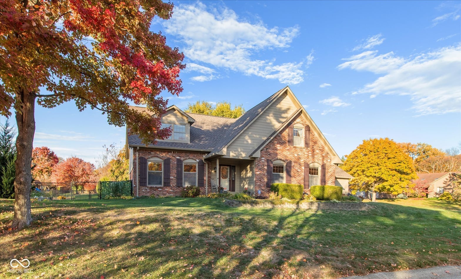 Front exterior at 7650 Rutherglen Way, Indianapolis, IN