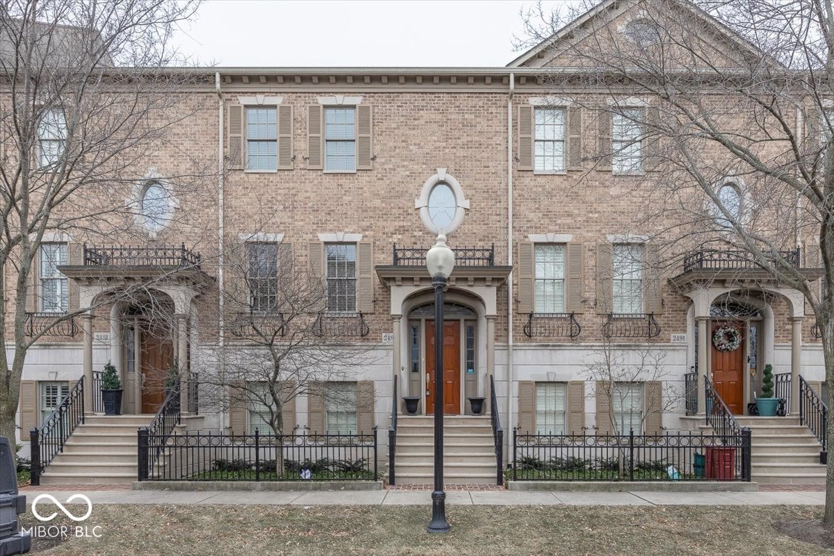Front exterior at 2487 Glebe Street, Carmel, IN