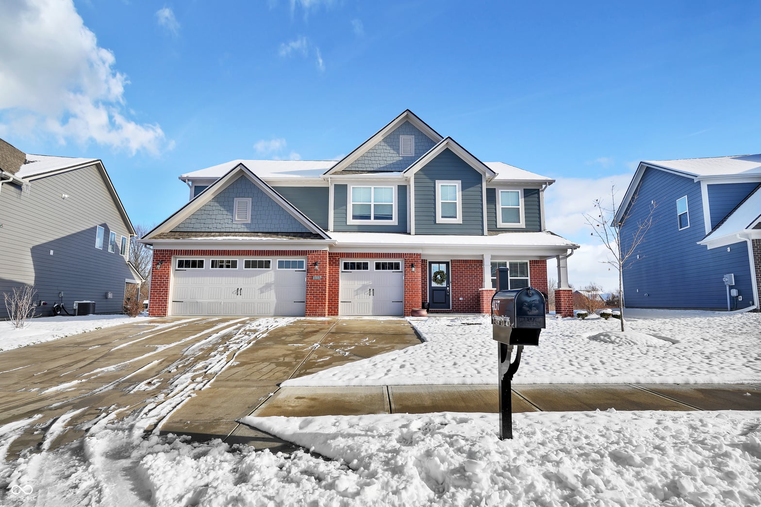 Front exterior at 4137 Grange Drive, Bargersville, IN