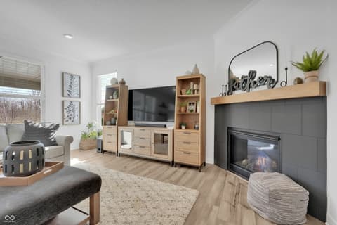 Living room at 4137 Grange Drive, Bargersville, IN