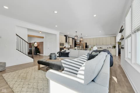Living room at 4137 Grange Drive, Bargersville, IN