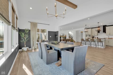 Dining room at 4137 Grange Drive, Bargersville, IN