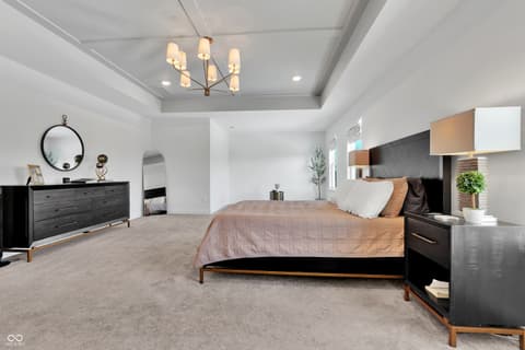 Primary bedroom at 4137 Grange Drive, Bargersville, IN