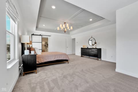 Primary bedroom at 4137 Grange Drive, Bargersville, IN