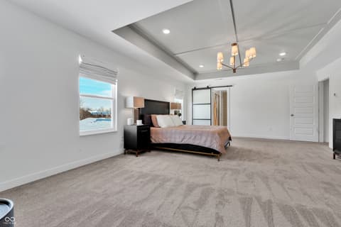 Primary bedroom at 4137 Grange Drive, Bargersville, IN