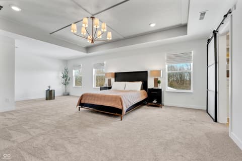 Primary bedroom at 4137 Grange Drive, Bargersville, IN