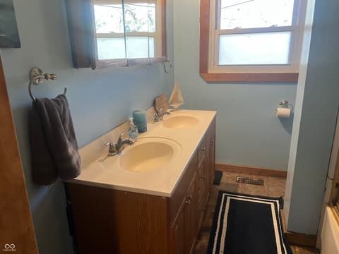 Primary bathroom at 6160 E 116th Street, Fishers, IN