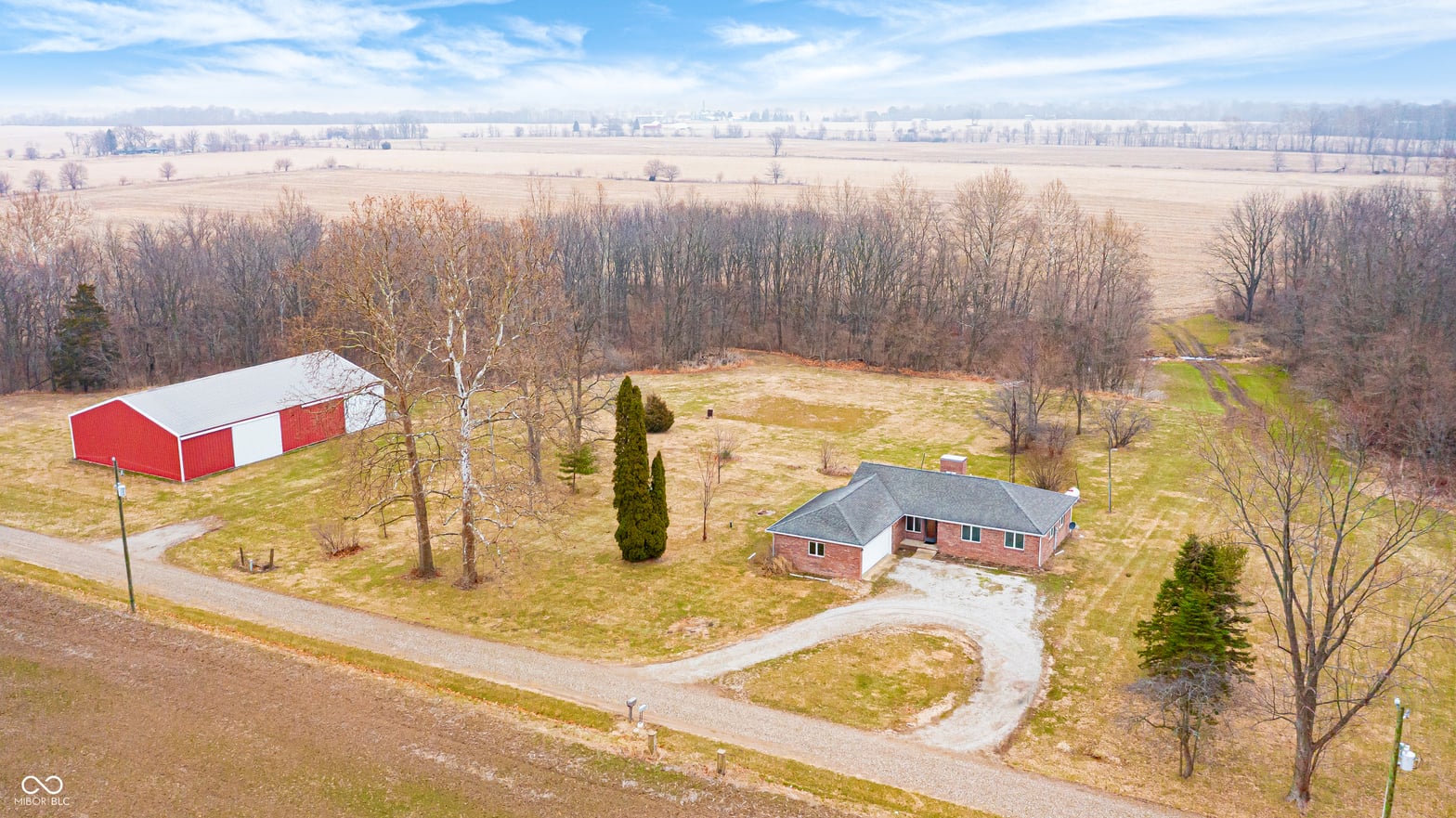 Aerial view at 3538 N 225 W, Crawfordsville, IN