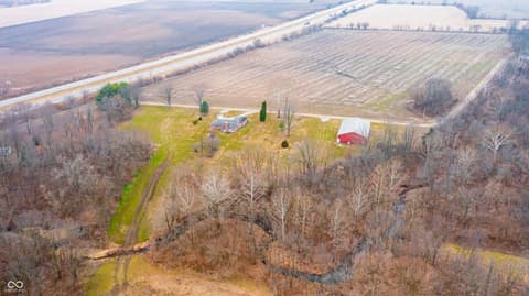 Aerial view at 3538 N 225 W, Crawfordsville, IN