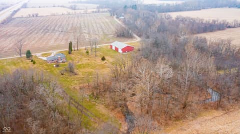 Aerial view at 3538 N 225 W, Crawfordsville, IN