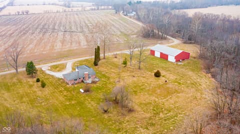Aerial view at 3538 N 225 W, Crawfordsville, IN