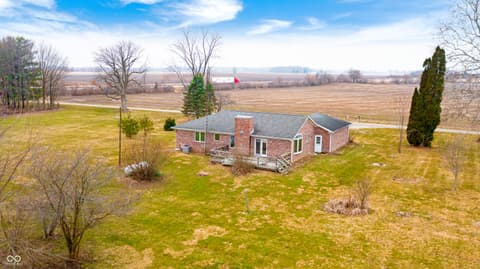Aerial view at 3538 N 225 W, Crawfordsville, IN