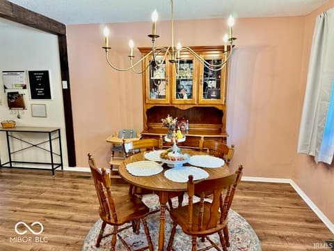 Dining room at 8204 N Tahoe Drive, Muncie, IN