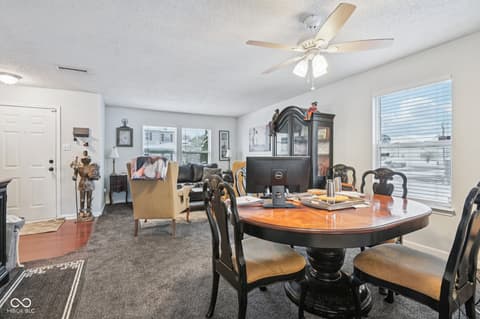 Dining room at 4927 Flame Way, Indianapolis, IN