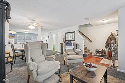 Living room at 4927 Flame Way, Indianapolis, IN