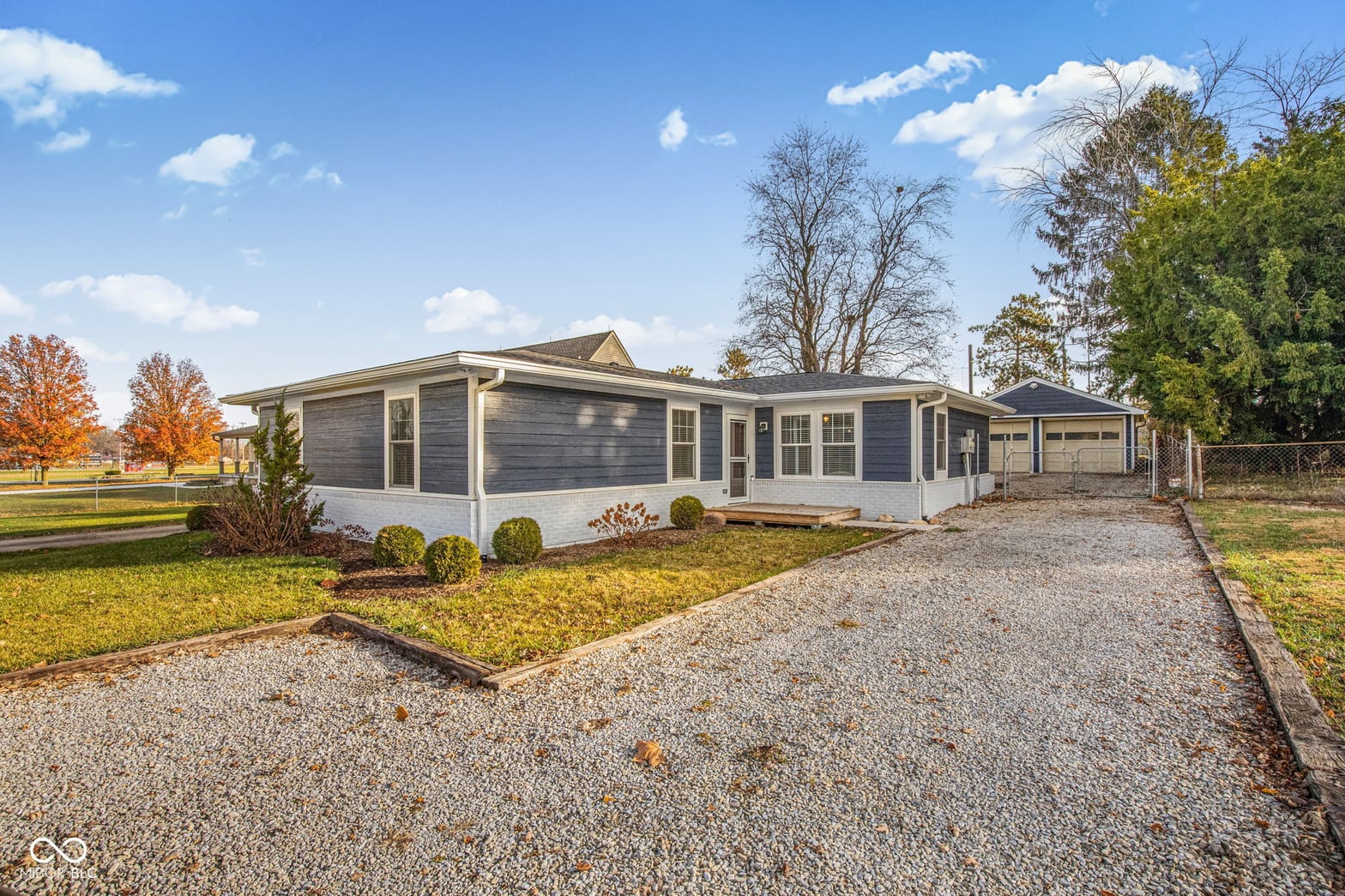 Front exterior at 24145 Hinesley Road, Sheridan, IN