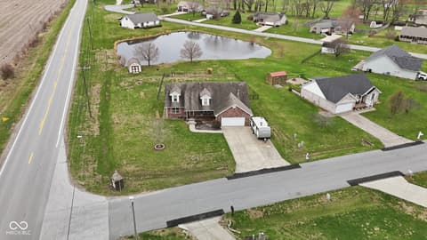 Aerial view at 1027 S Teresa Drive, Martinsville, IN