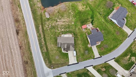 Aerial view at 1027 S Teresa Drive, Martinsville, IN