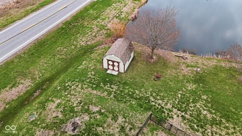 Aerial view at 1027 S Teresa Drive, Martinsville, IN